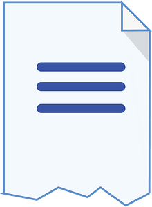 Blue document page