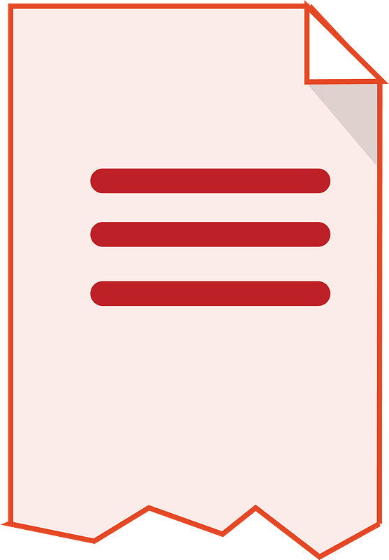 Red document page - Free vector icons on creazilla.com