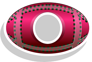Abstract football ball