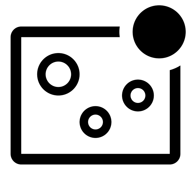 Bubble-chart-outline-badged