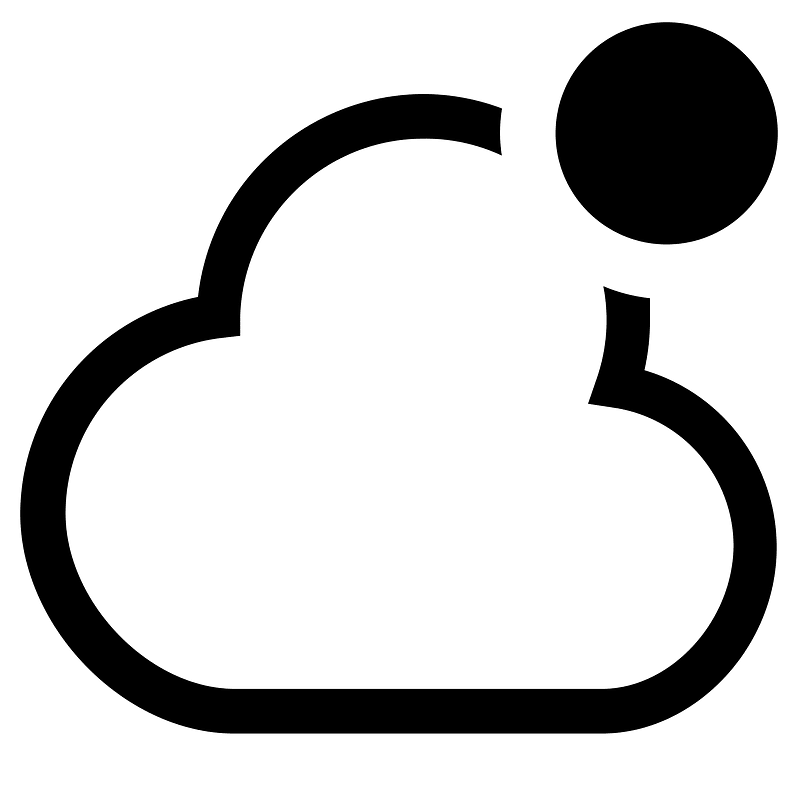 Cloud-outline-badged