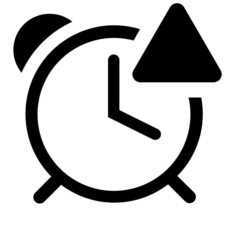 Alarm-clock-outline-alerted