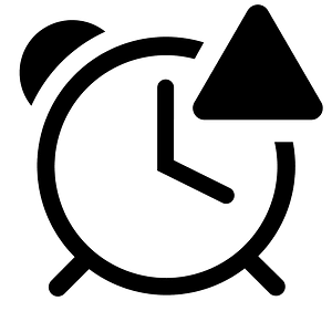 Alarm-clock-outline-alerted
