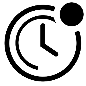 Clock-outline-badged