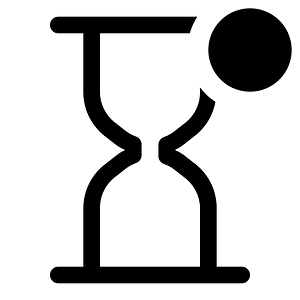 Hourglass-outline-badged