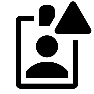 Id-badge-solid-alerted