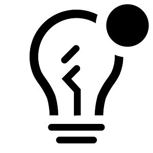 Lightbulb-outline-badged
