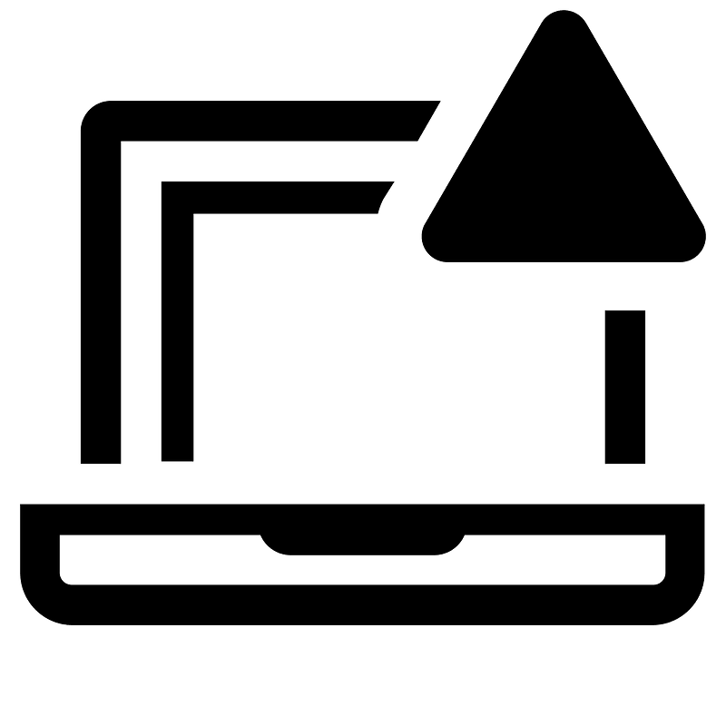 Computer-outline-alerted