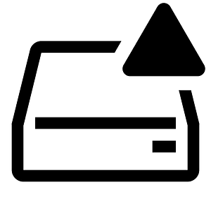 Hard-disk-outline-alerted