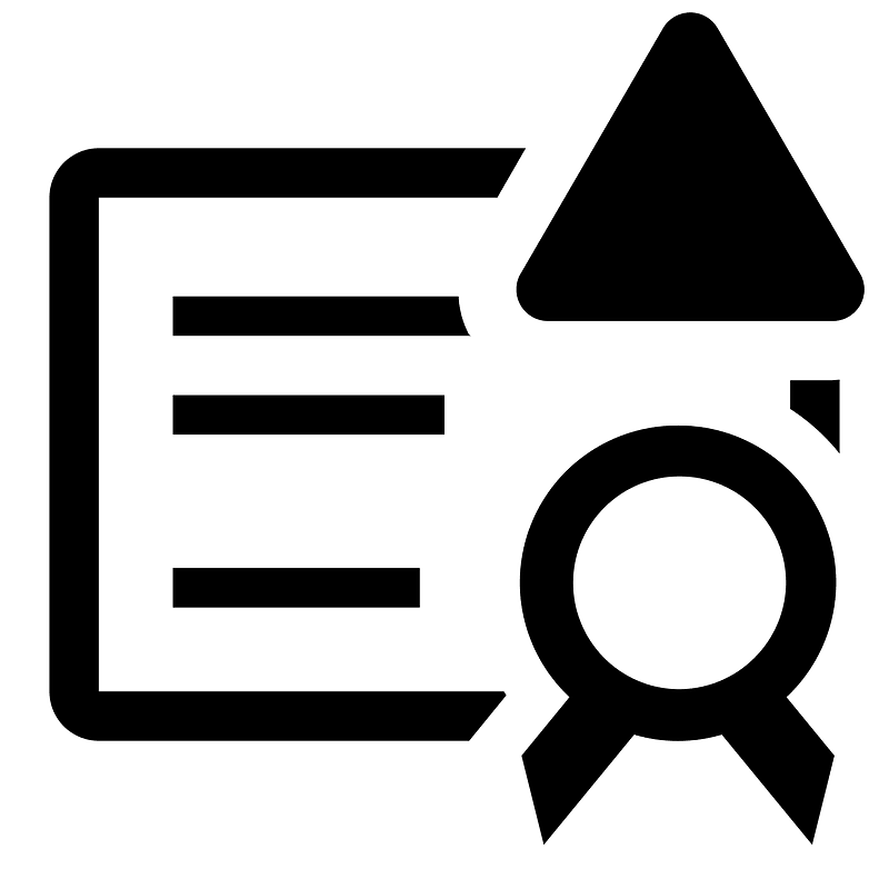 License-outline-alerted