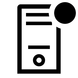Server-outline-badged