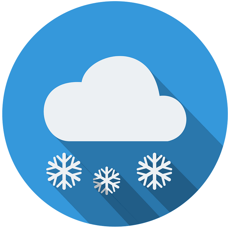 daylight cloud three snowflakes