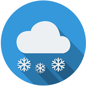 daylight cloud three snowflakes