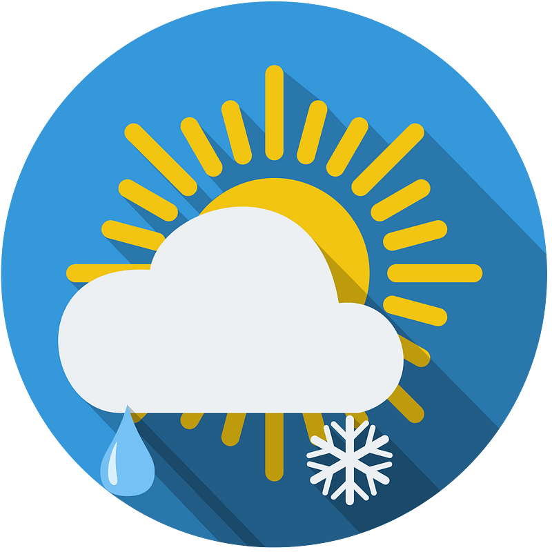 daylight sun cloud rain snow