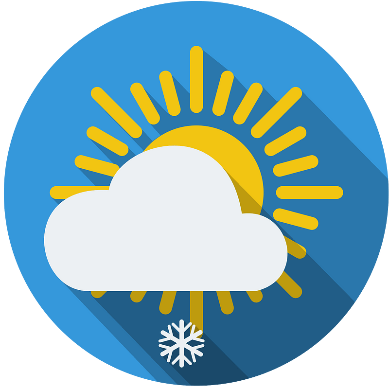 daylight sun cloud snowflake