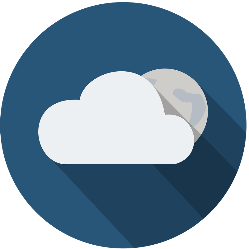 night cloud moon
