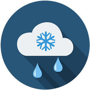 night cloud raindrops snowflake