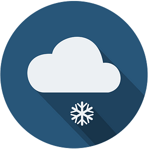 night cloud snowflake