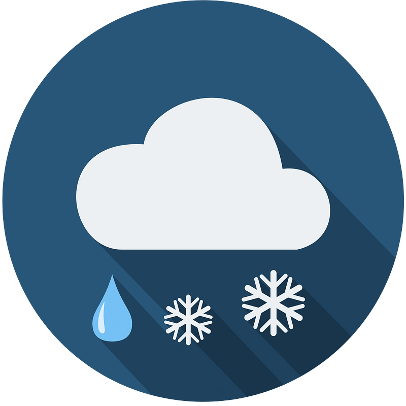 night cloud snowflakes raindrop