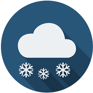 night cloud snowflakes