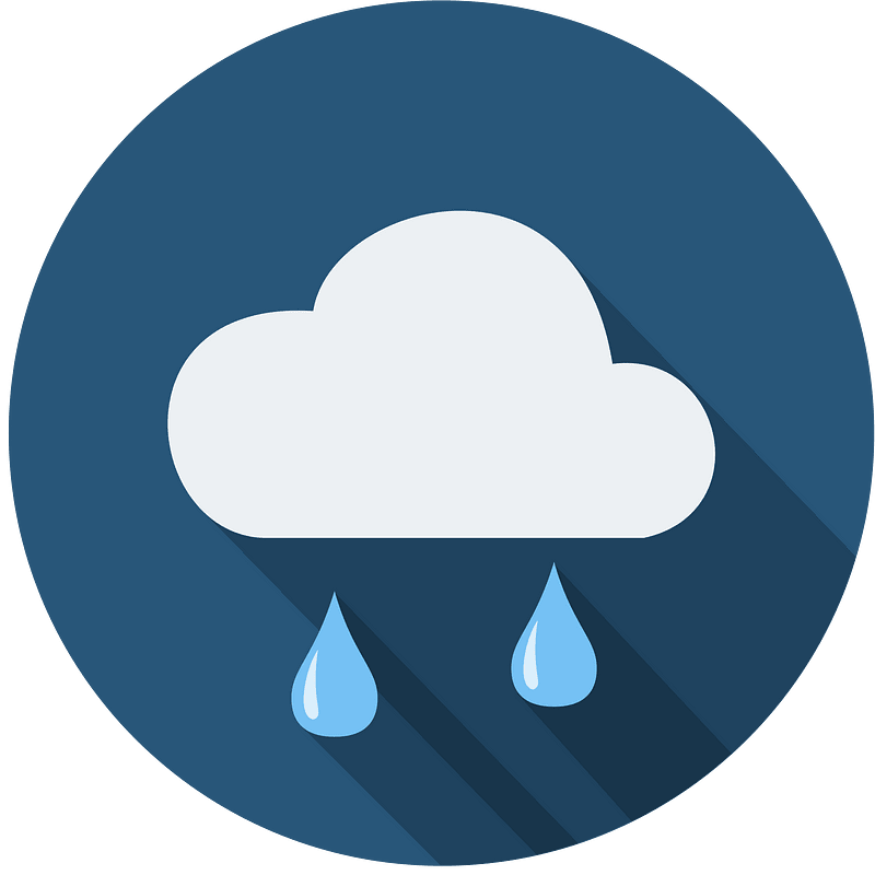 night cloud two raindrops