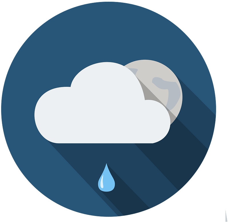 night moon cloud raindrop