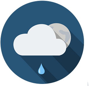 night moon cloud raindrop