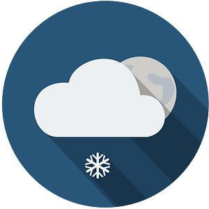 night moon cloud snowdrop