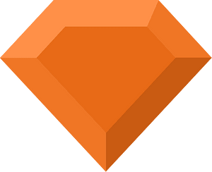 Diamond gem 11-22 orange