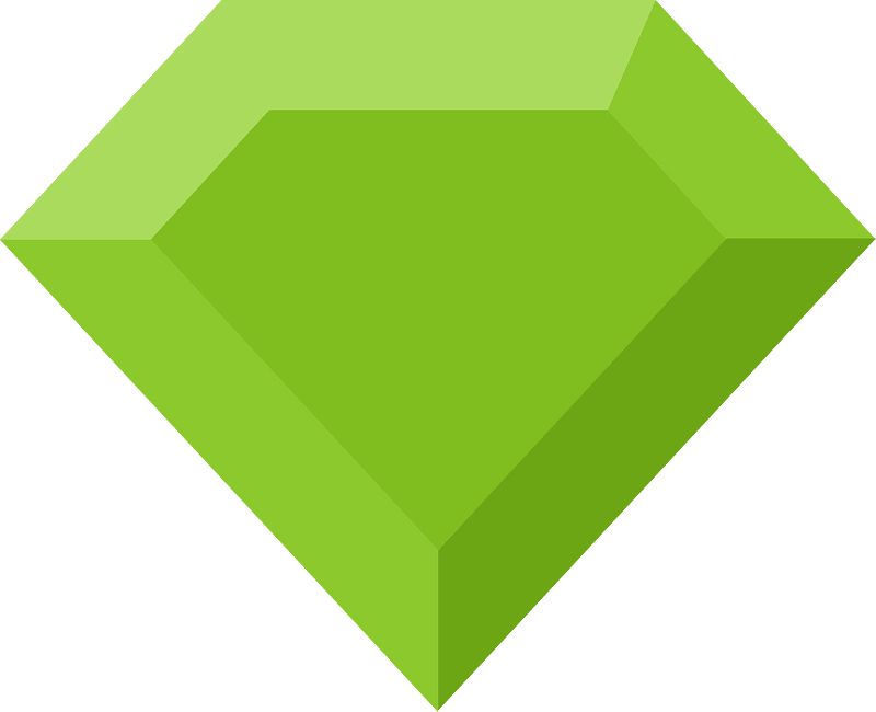 Diamond gem 08-22 green