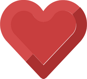 Diamond heart 17-24 red