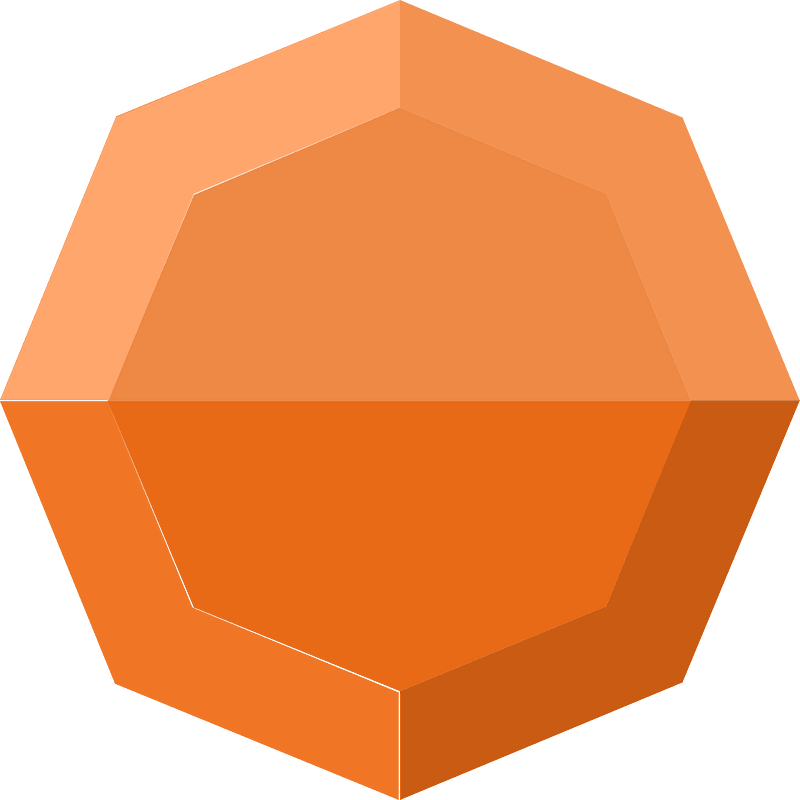 Diamond octagon 11-06 orange
