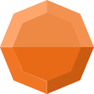 Diamond octagon 11-06 orange