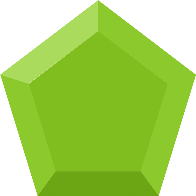 Diamond pentagon 08-17 green