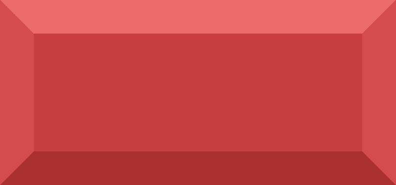 Diamond rectangle 17-14 red