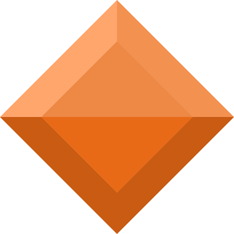 Diamond rhombus 11-02 orange