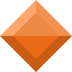 Diamond rhombus 11-02 orange