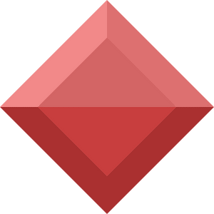 Diamond rhombus 17-02 red
