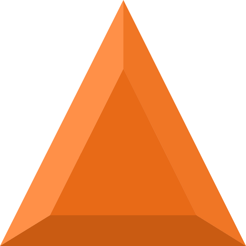 Diamond triangle 11-19 orange