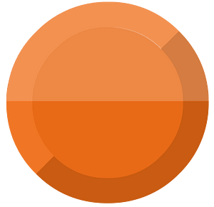 Diamond circle 11-11 orange