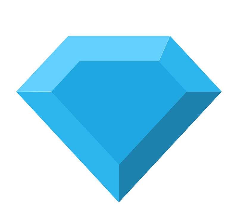 Diamond gem 04-23 blue