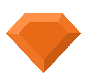 Diamond gem 10-23 orange