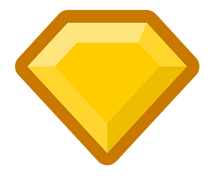 Diamond gem 21-23 yellow outlined
