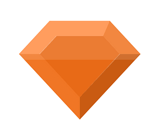 Diamond gem 10-18 orange