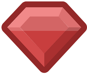 Diamond gem 18-18 red outlined