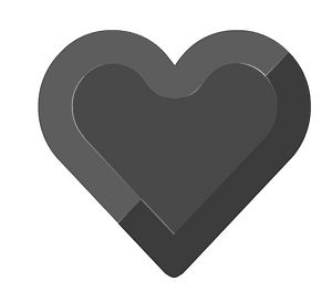Diamond heart 01-21 black