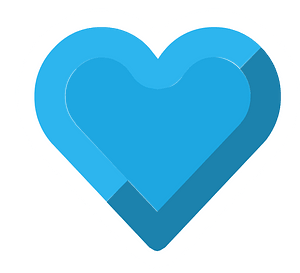 Diamond heart 04-21 blue