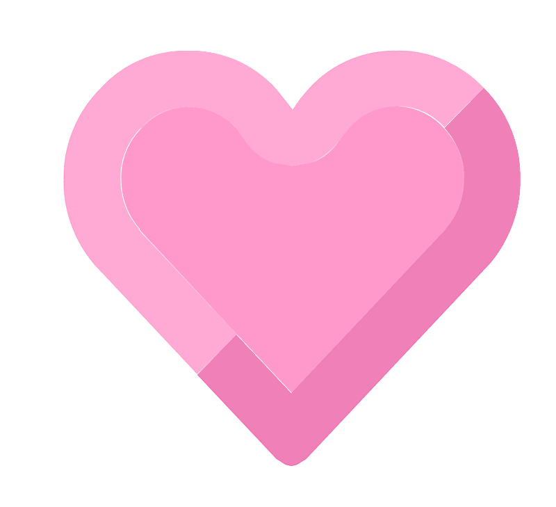 Diamond heart 13-21 pink