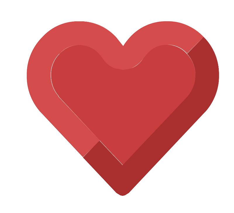 Diamond heart 16-21 red