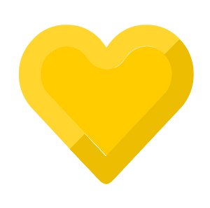 Diamond heart 20-24 yellow